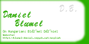 daniel blumel business card